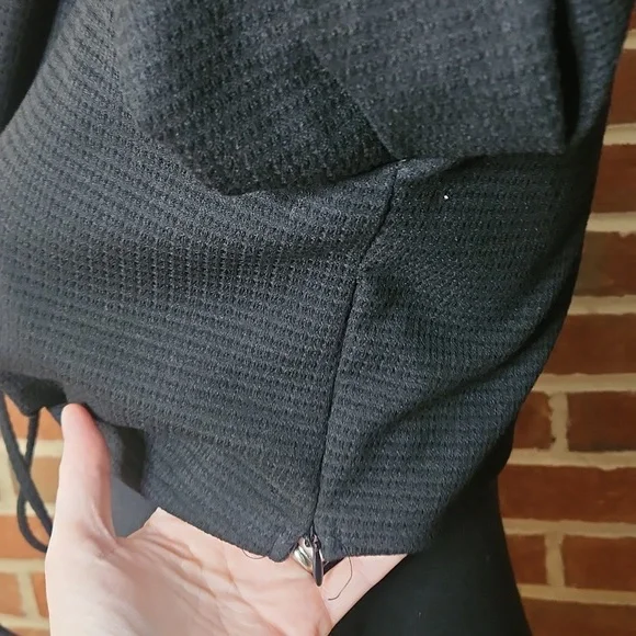 Zara Black Long Sleeve Crop Top, XS - Picture 6 of 7